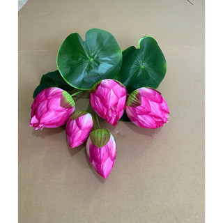 Cụm sen quan âm búp50cm hàng loại 2 #cụm_sen_giả_trang_trí #sen_quan_âm_búp #cụm_sen_cao_cấp