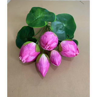 Cụm sen quan âm búp50cm hàng loại 2 #cụm_sen_giả_trang_trí #sen_quan_âm_búp #cụm_sen_cao_cấp