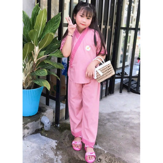 3Nút Bé Gái# Đồ Lam Cho Bé Gái