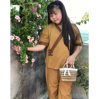 3Nút Bé Gái# Đồ Lam Cho Bé Gái