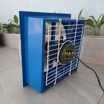 Quạt Vuông 300*300mm XANH, Quạt Thông Gió, Quạt Công Nghiệp Gắn Tường, Quạt Hút Khói 1400 V/ph 220V