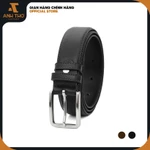 Thắt lưng da bò khoá thép MIKT35-01 | Anh Tho Leather — ảnh 1