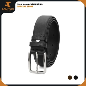 Thắt lưng da bò khoá thép MIKT35-01 | Anh Tho Leather