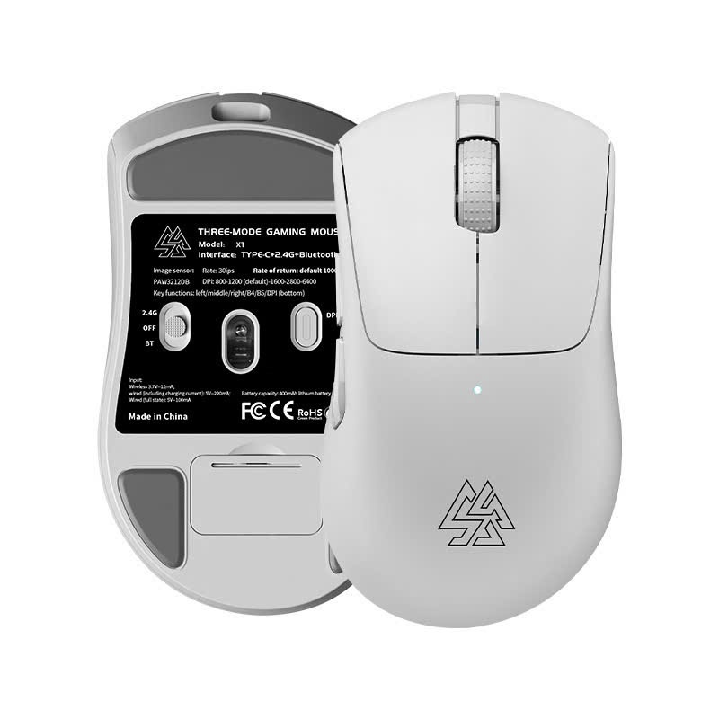 Chuột không dây Gaming Sorex X1 | PAW3212DB | 1000hz | 3 mode kết