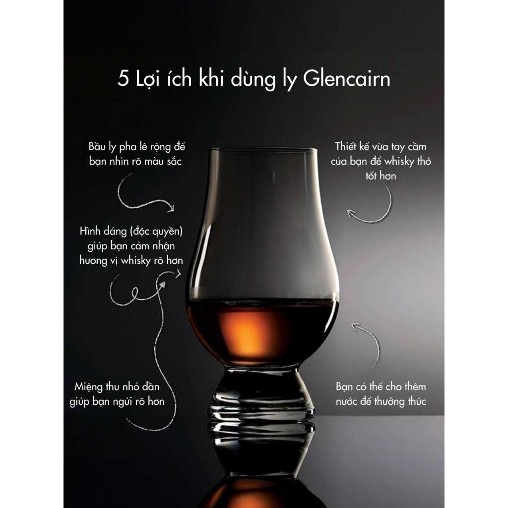 Ly rượu mạnh, thử rượu whisky Glencairn pha lê không chì Anh Quốc 200ml các loại - Thái Dương Gia