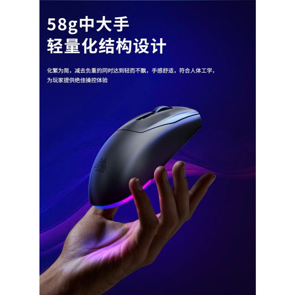 Chuột không dây Gaming Sorex X2 | PAW3212DB | LED RGB | 1000hz | 3