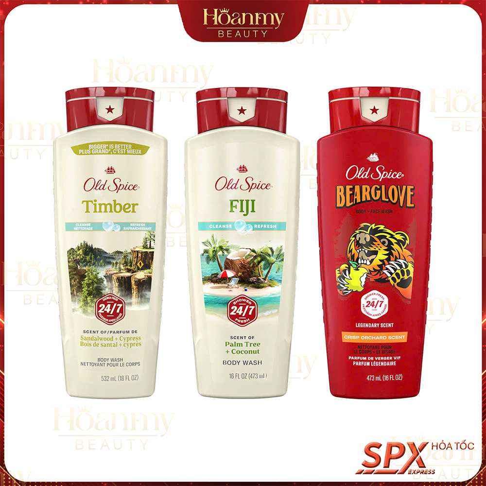 Sữa tắm lưu hương nước hoa Old Spice 473/532ML (Nhập Khẩu Chính Hãng)