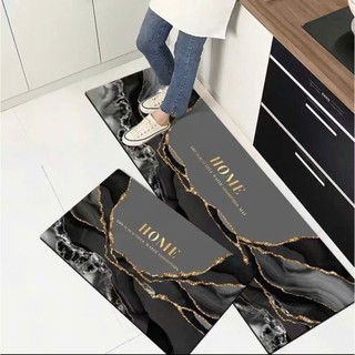 Thảm Bếp Silicon Siêu Thấm Chống Trơn Trượt, Bộ 2 Thảm Bếp Kích Thước 120cmx40cm và 60cmx40cm