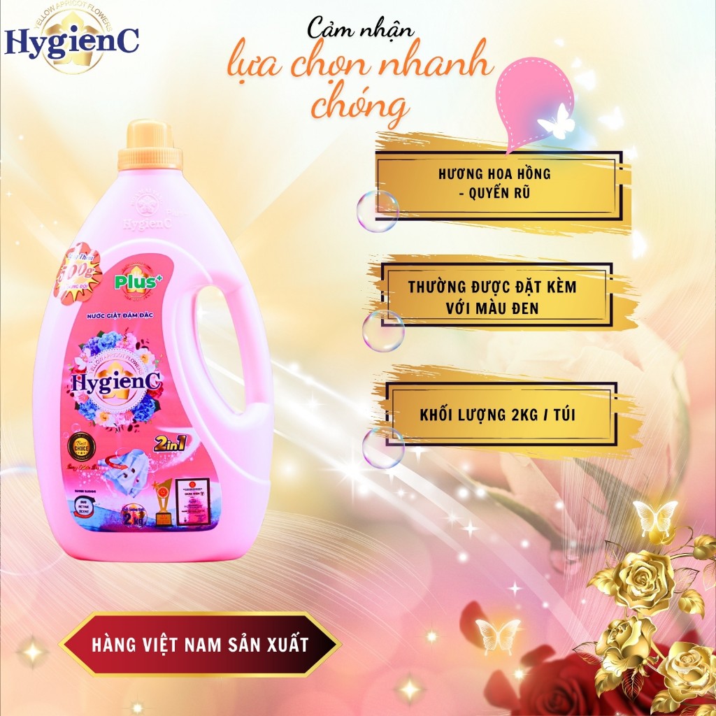 Ảnh Nước giặt xả HygienC Plus+ 2 trong 1 - Khối lượng 2Kg - CB3CP2 3
