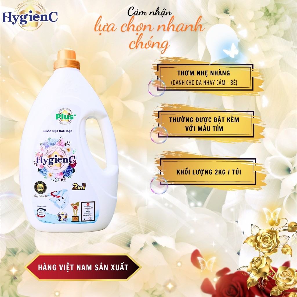 Ảnh Nước giặt xả HygienC Plus+ 2 trong 1 - Khối lượng 2Kg - CB3CP2 4