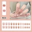 Bộ 24 Móng Tay Giả Trang Trí Làm Đẹp Nail Tặng Kèm Keo Và Dụng Cụ Gắn Móng