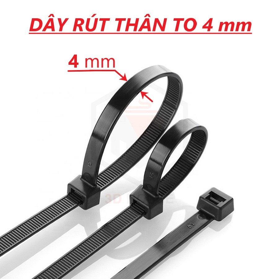 Dây rút nhựa đặt biệt thân to 4mm - dây thít , lạt nhựa trắng chắc khỏe ...