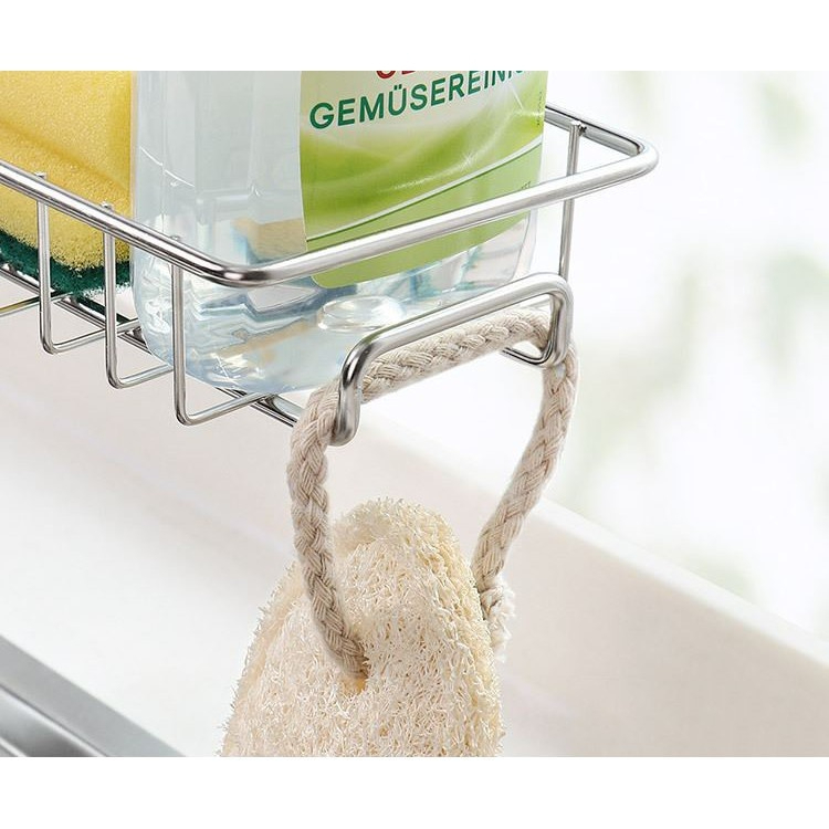 Kệ Để Đồ Rửa Chén Inox Treo Vòi Nước Đựng Giẻ Rửa Bát Gọn Gàng