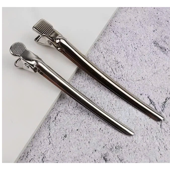 Kẹp mỏ vịt mini làm tóc chuyên dụng bằng thép không gỉ [chính hãng]