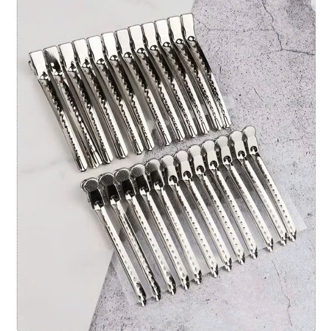 Kẹp mỏ vịt mini làm tóc chuyên dụng bằng thép không gỉ [chính hãng]