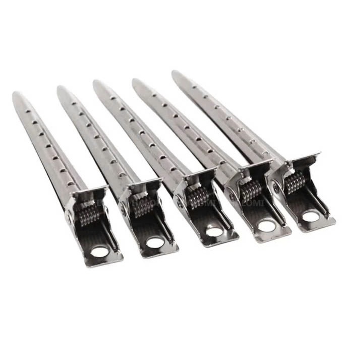 Kẹp mỏ vịt mini làm tóc chuyên dụng bằng thép không gỉ [chính hãng]