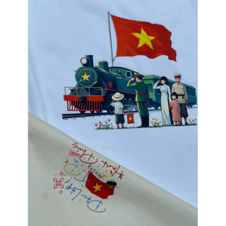 Áo thun Unisex form rộng tay lỡ in hình ĐỘC LẬP TỰ DO HẠNH PHÚC Ver 2 Chất Cotton mềm mịn