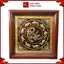 Tranh Đồng Cửu Ngư Chầu Chữ Phúc , Mạ Vàng 24k ( 68x68cm ) - Cửu Diệu Thiên - CP011