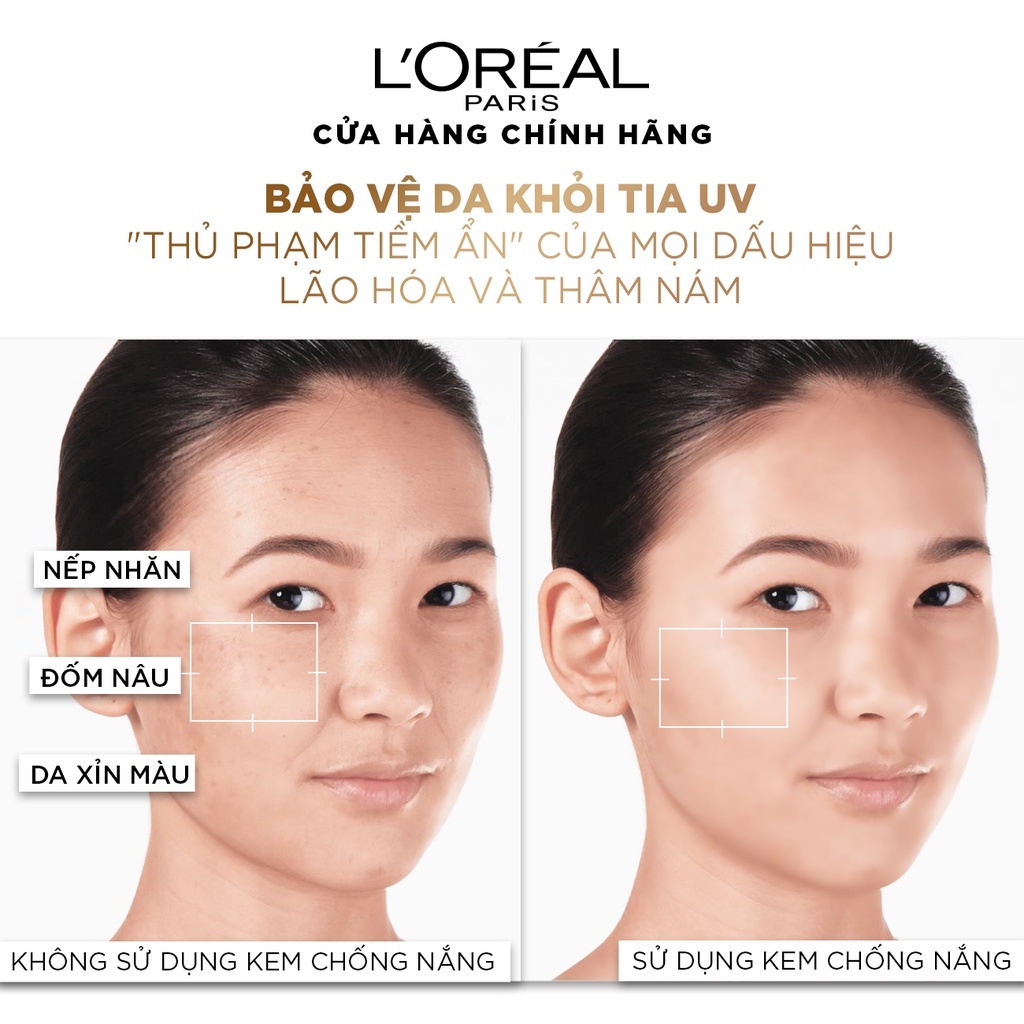 Kem chống nắng x20 thoáng da mỏng nhẹ L'Oreal Paris UV Defender Serum SPF50++