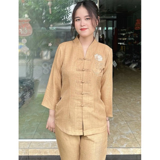 Bà Lai Nhẫn Vải Vân Mây # Đồ Bộ Top