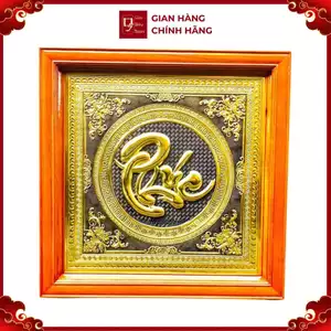 Tranh Đồng Chữ Phúc ( 69x69cm ) - Cửu Diệu Thiên - THN232