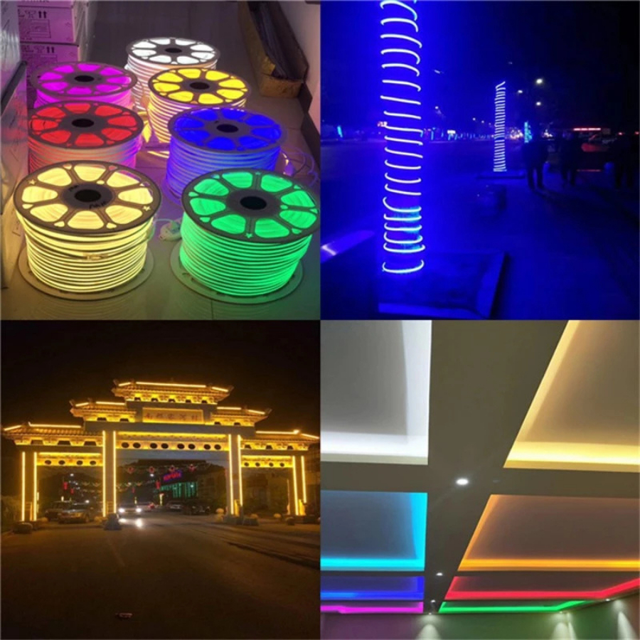 Cuộn 50m Dây đèn LED Neon flex (6x12)mm DC12V, không thấm nước