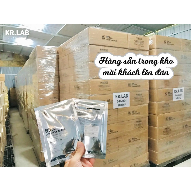 1-5 miếng Mặt nạ Kr.lab B5 EGF complex mask - hạn 2028 Hàn Quốc IS119