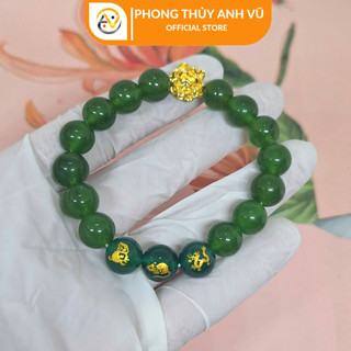 Vòng tay 12 con giáp - vòng tam hợp thân tý thìn chất liệu mã não - size 10ly - may mắn tài lộc