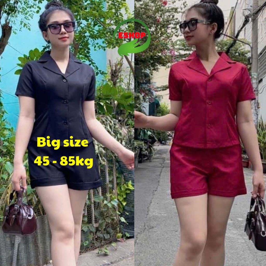 Sét đồ bộ đùi bigsize set đồ bộ nữ mùa hè mặc nhà giá rẻ ESHOP bộ quần đùi áo ngắn tay đẹp dễ thương A384