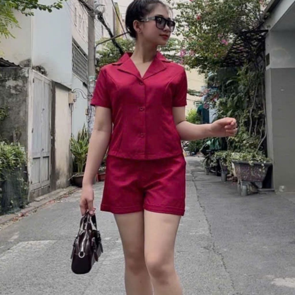 Sét đồ bộ đùi bigsize set đồ bộ nữ mùa hè mặc nhà giá rẻ ESHOP bộ quần đùi áo ngắn tay đẹp dễ thương A384