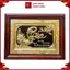 Tranh Đồng Chữ Phúc , Mạ Vàng 24K - Khung Gỗ Gụ ( 81x127cm ) - Cửu Diệu Thiên - THN249