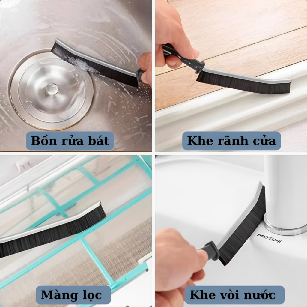 Bàn chải vệ sinh khe hẹp, khe nhỏ, vệ sinh nhà tắm, vệ sinh bồn rửa , nhỏ gọn , tiện lợi