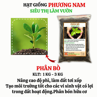 3 Kg - Phân Bò Phương Nam Đã Qua Xử Lí ,Ủ Hoai , Không Mùi Hôi
