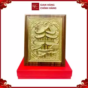 Tranh Đồng Chùa Keo Thái Bình ( 20x25cm ) - Cửu Diệu Thiên - CK001