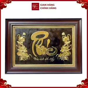 Tranh Đồng Chữ Phúc ( 38x54cm ) - Cửu Diệu Thiên - THN250