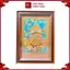 Tranh Đồng Chùa Keo - Đồng Đỏ, Dát Điểm Vàng Bạc (40x55cm) - Cửu Diệu Thiên - CK005
