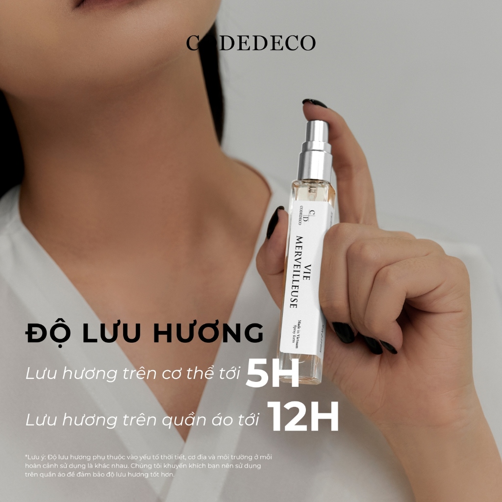 Ảnh Tinh dầu nước hoa CODEDECO 10ml dạng xịt mùi hương tùy chọn 1