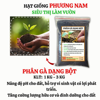 3 Kg - Phân Gà Dạng Bột Phương Nam Đã Qua Xử Lí ,Ủ Hoai , Không Mùi Hôi