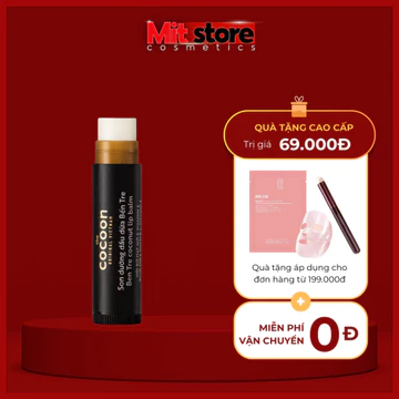 Son Dưỡng Môi Dầu Dừa Bến Tre Cocoon (5g) Dưỡng ẩm môi và cho môi hồng hào