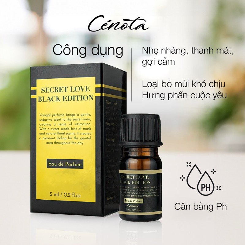 Ảnh Nước Hoa Vùng Kín Cenota Secret Love Black Edition 5ml, Nước Hoa Bikini Đẳng Cấp Hương Liệu 100% Từ Pháp 1