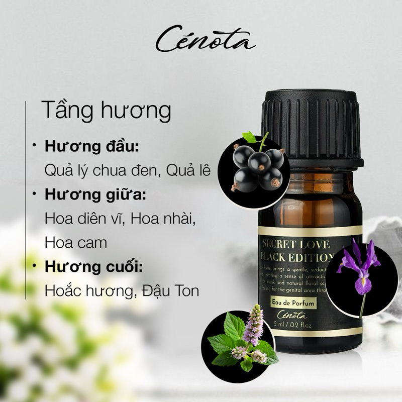 Ảnh Nước Hoa Vùng Kín Cenota Secret Love Black Edition 5ml, Nước Hoa Bikini Đẳng Cấp Hương Liệu 100% Từ Pháp 2