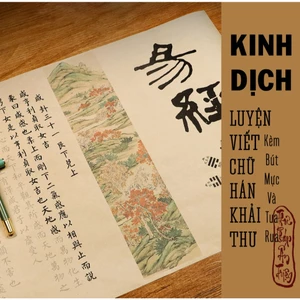 Kinh Dịch - Binh Pháp Tôn Tử luyện viết chữ hán khải thư tập chép văn chương kinh điển