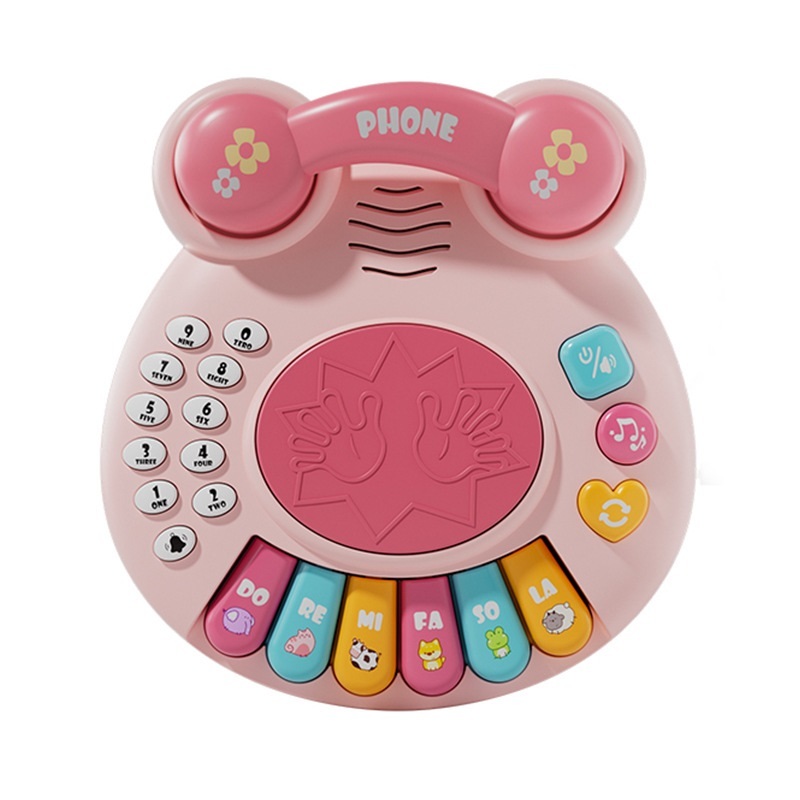 Product image Đồ Chơi Điện Thoại Ếch Xanh Hồng Đa Năng Có Đèn, Phát Nhạc Cho Bé Vui Chơi Thỏa Thích 4