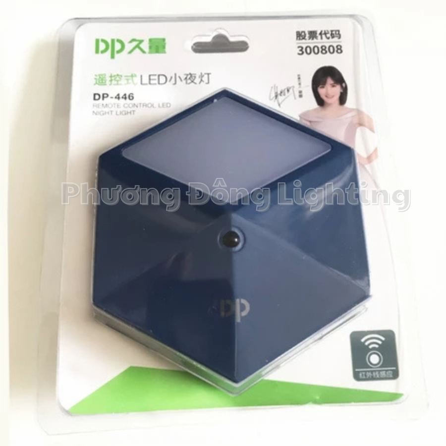Đèn ngủ cảm ứng ánh sáng thông minh, đèn ngủ có remote điều khiển cao cấp DP - Hàng chính hãng