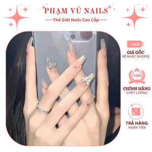 Bộ Móng Tay Giả 24 Móng Làm Đẹp Nail Tặng Kèm Dụng Cụ Gắn Móng