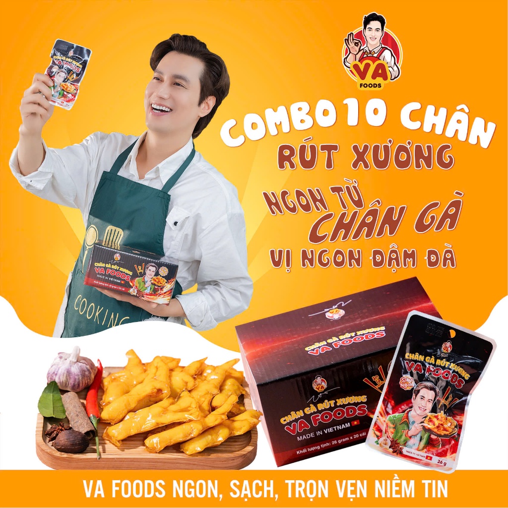 [DEAL SỐC] Combo 10 Chiếc Chân Gà VA FOODS Thơm Ngon Dai Giòn - Ăn Vặt ...