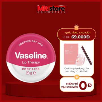 Dưỡng môi Vaseline Lip Therapy 20g bản UK, Làm hồng, chống nắng và dưỡng ẩm hiệu quả
