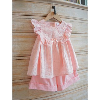 [B&G] Sét bộ MLS hồng tiểu thư ngọt ngào cho bé gái đi học, đi chơi bé từ 12-45kg(2-11 tuổi)