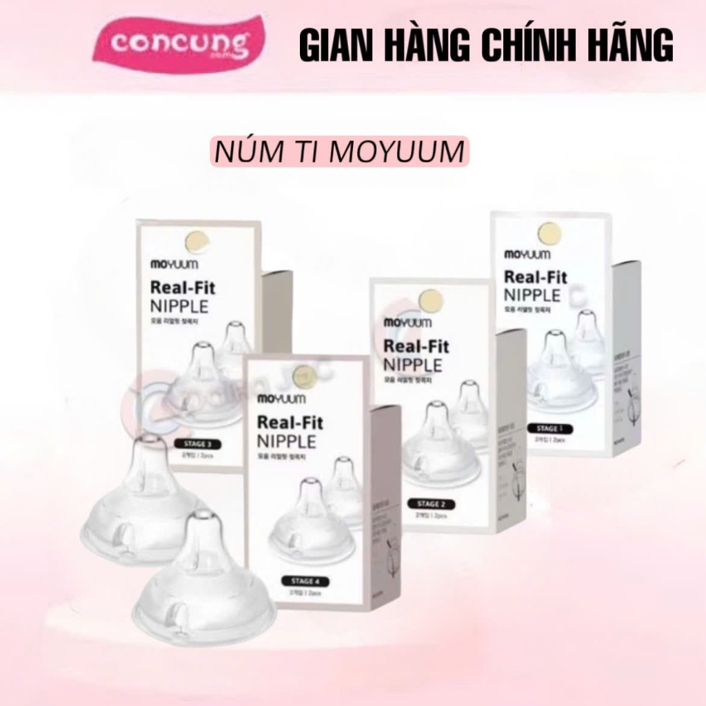 Núm ti Moyuum Hàn Quốc đủ size 1 - 4 Cam kết chính hãng | Shopee Việt Nam