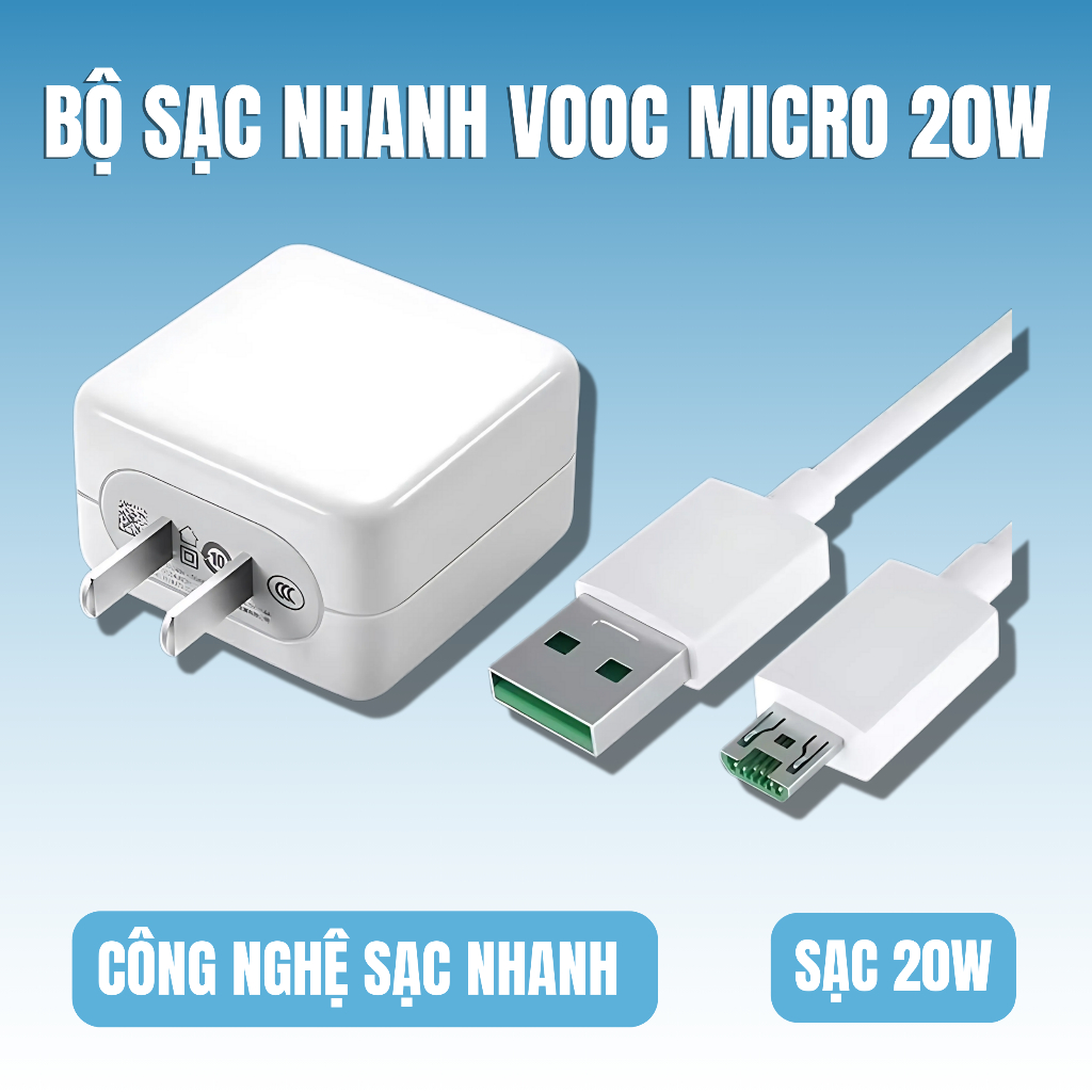 Bộ Sạc Nhanh Vooc Oppo Đầy Đủ Các Loại 10W | 20W | 67W | 80W Cổng Sạc TypeC / Micro Tốt BH 6 Tháng